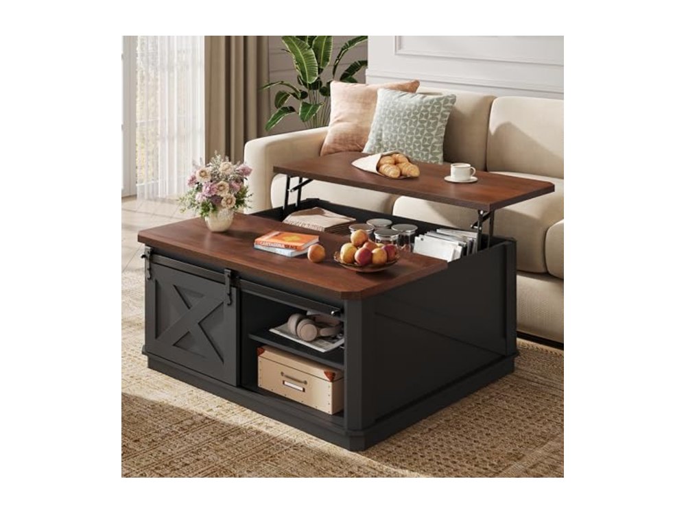 Farmhouse Coffee Table with Storage