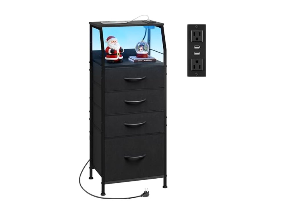 Night Stand with Charger Station