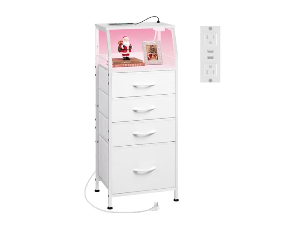 Night Stand with Charger Station