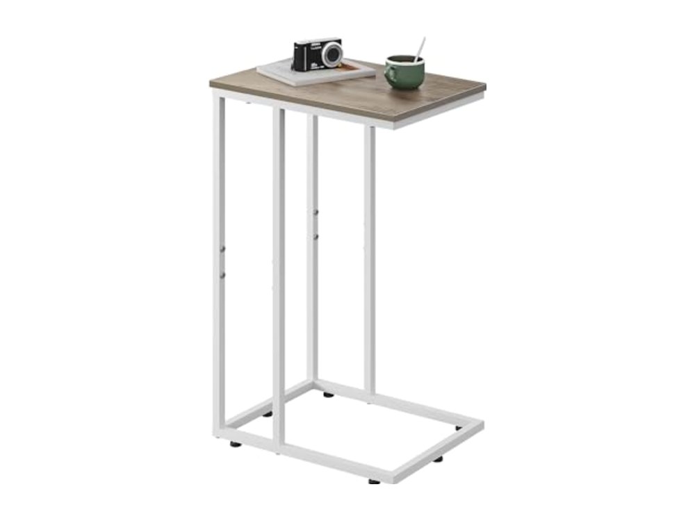 Side Table C Shaped End Table for Couch