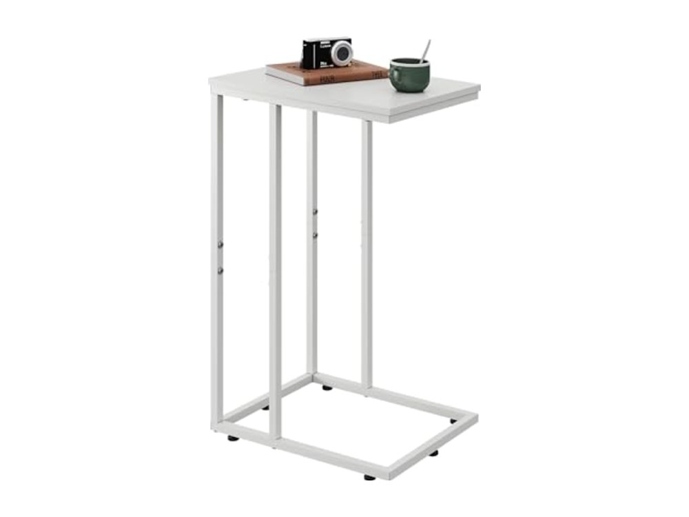 Side Table C Shaped End Table for Couch