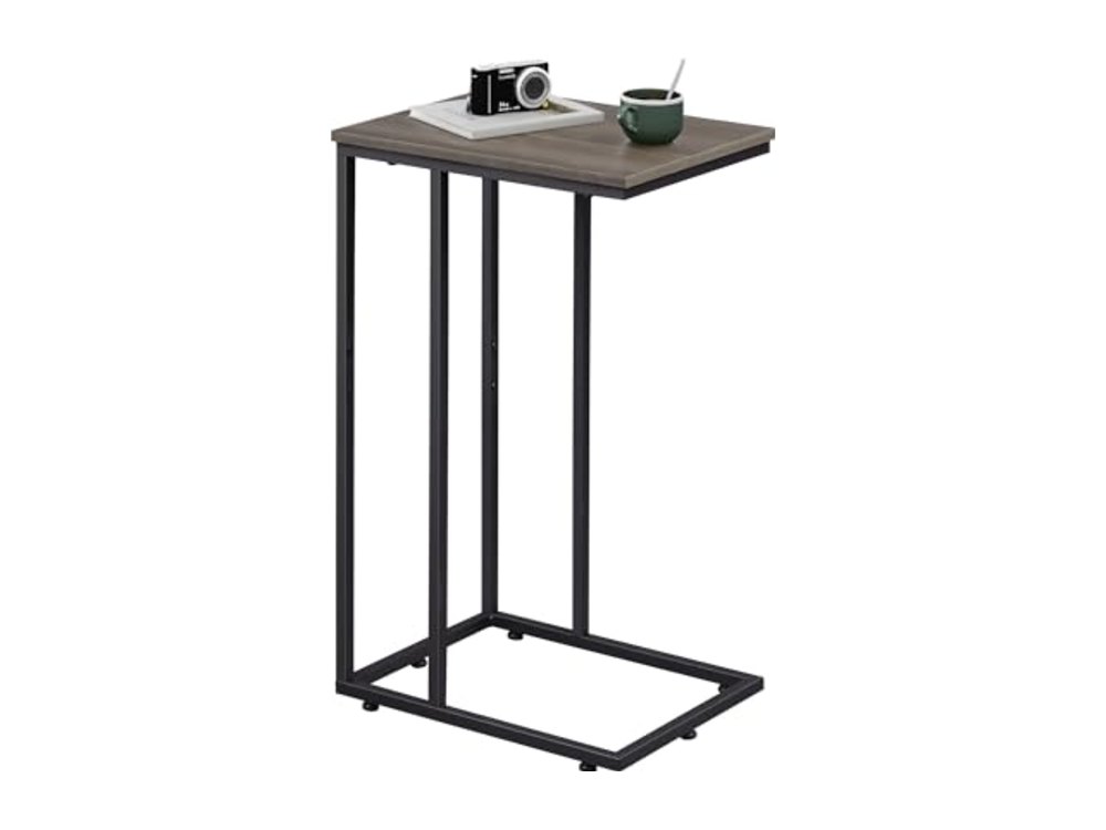 Small Side Table C Shaped End Table for Couch