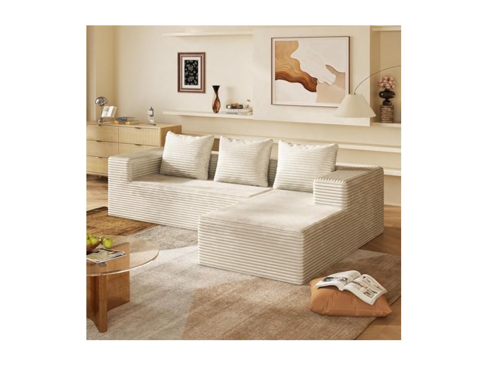 WLIVE 104'' Cloud Sectional Couches for Living Room