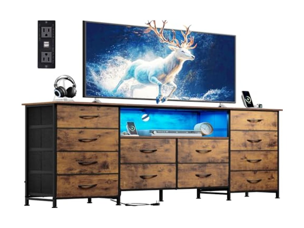 WLIVE 12 Drawer Dresser for Bedroom