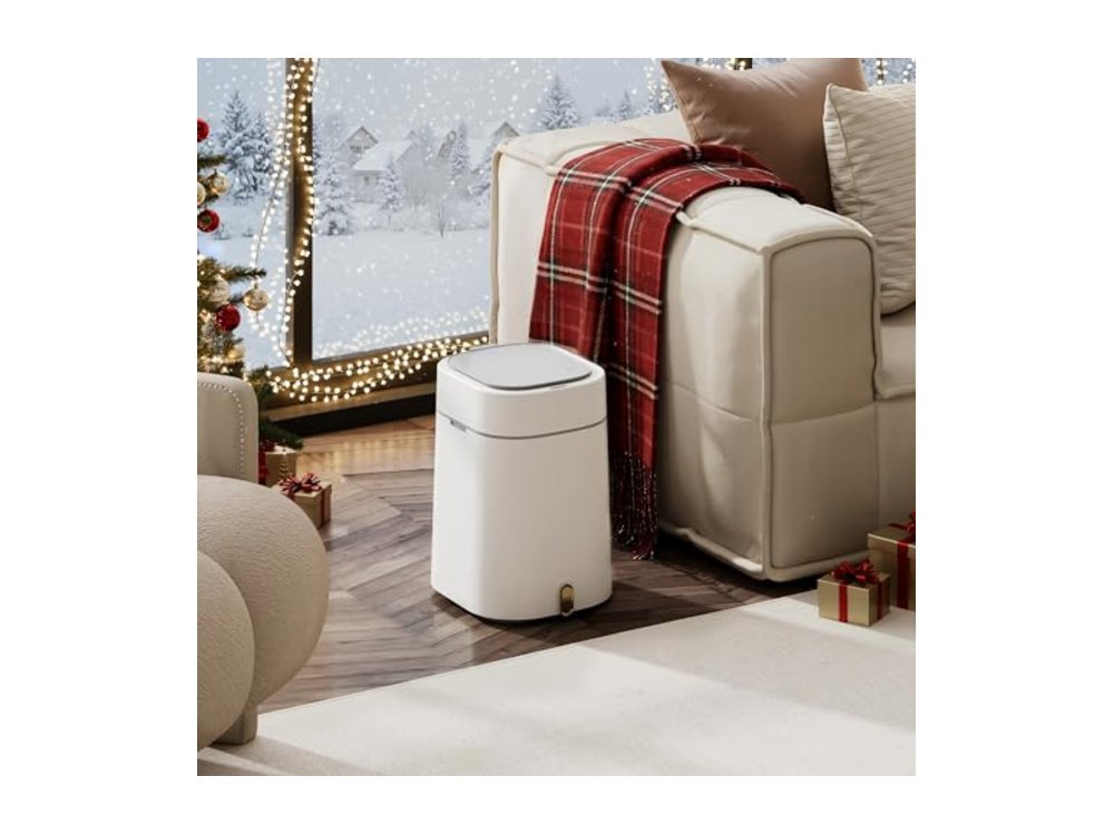 WLIVE 3.2 Gallon / 12 Liter Automatic Bathroom Trash Can