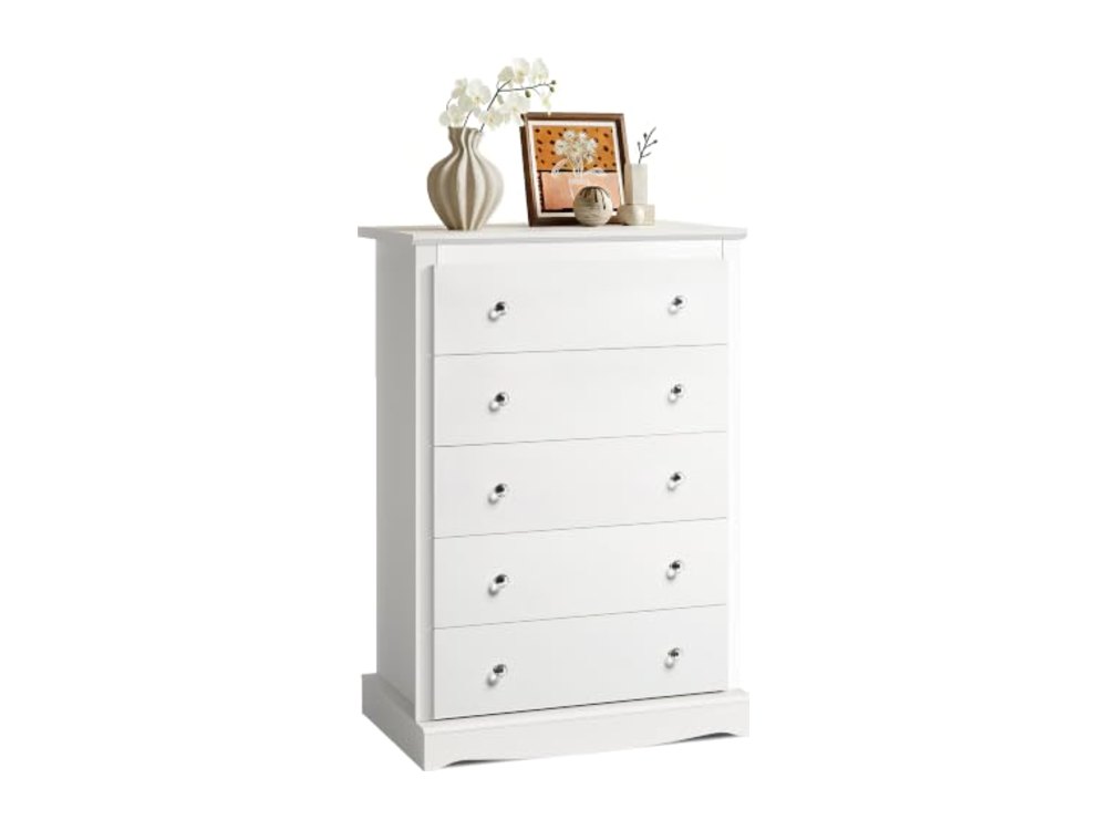 WLIVE 5 Drawer Dresser 45" Tall Dresser for Bedroom with Exclusive