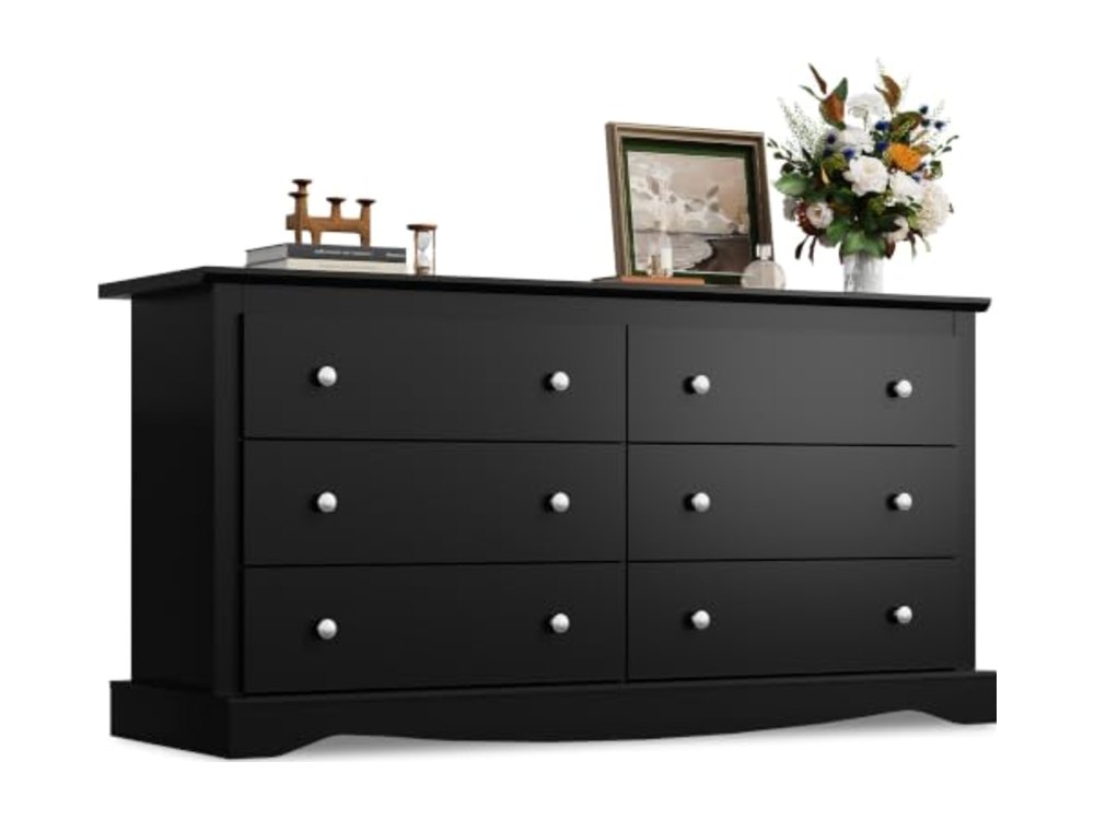 WLIVE 6 Drawer Dresser for Bedroom