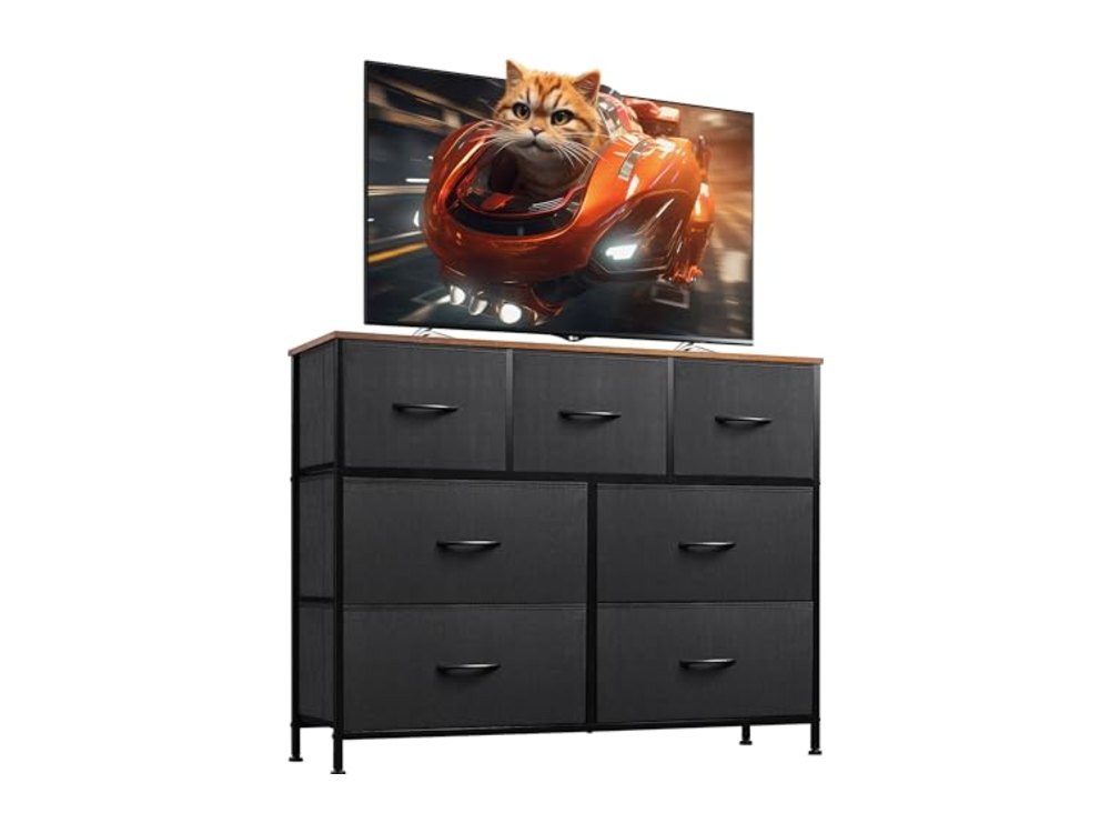 WLIVE 7 Drawer Dresser TV Stand