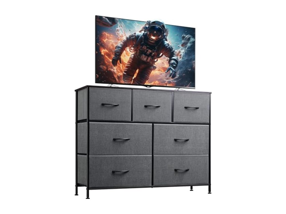 WLIVE 7 Drawer Dresser TV Stand