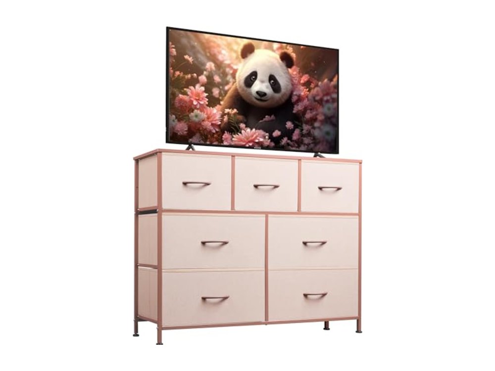 WLIVE 7 Drawer Dresser TV Stand