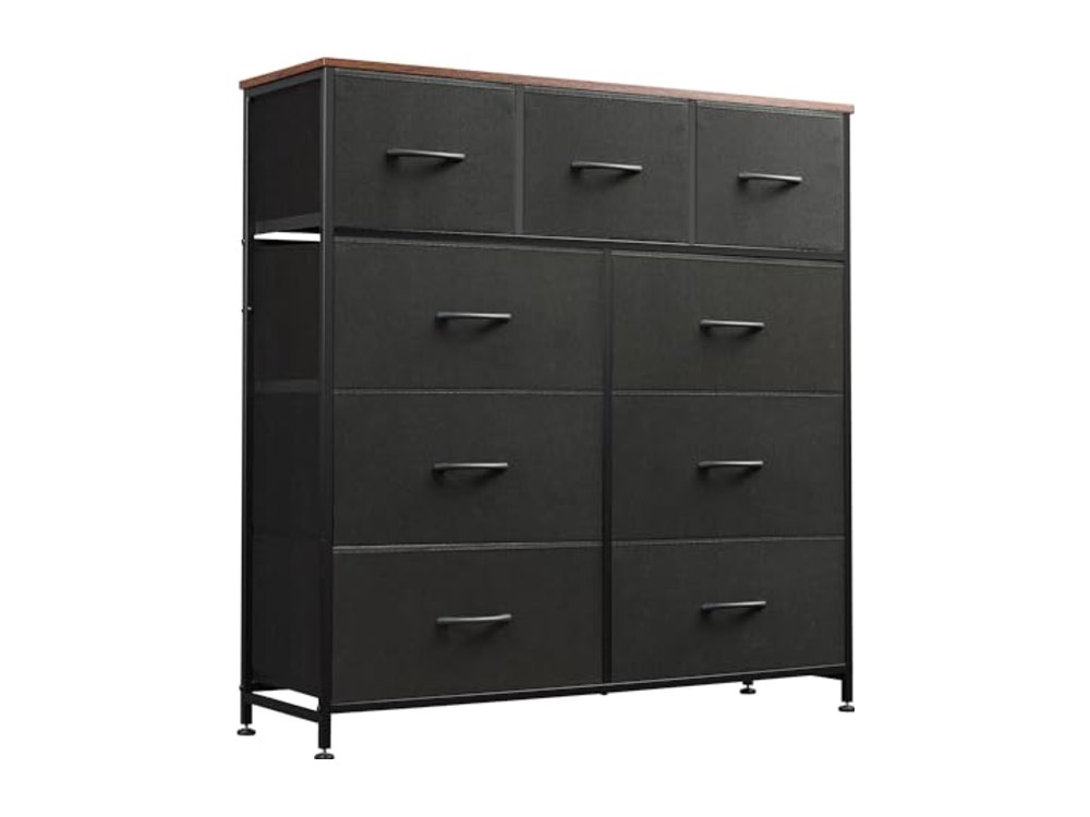WLIVE 9 Drawer Dresser Fabric Storage Tower for Bedroom